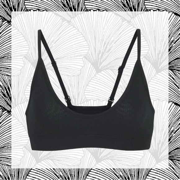 SKIMS PJ Sleep Bralette in Onyx size Small NWT! - Picture 2 of 6